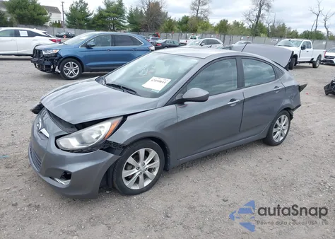 2013 Hyundai Accent Gls from USA, damaged, VIN KMHCU4AE5DU487919